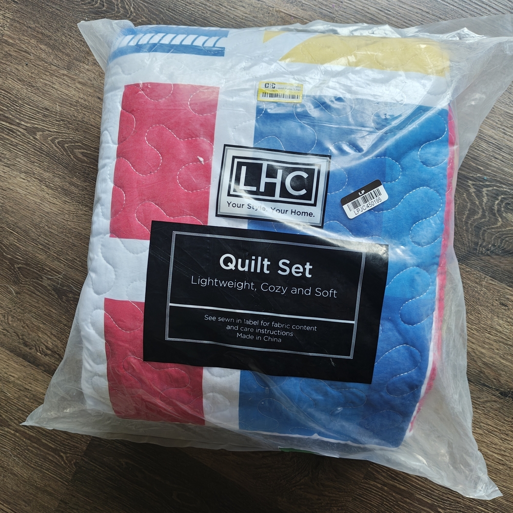 Vibrant Multicolor Patchwork Comforter Set - Picture 2 of 6
